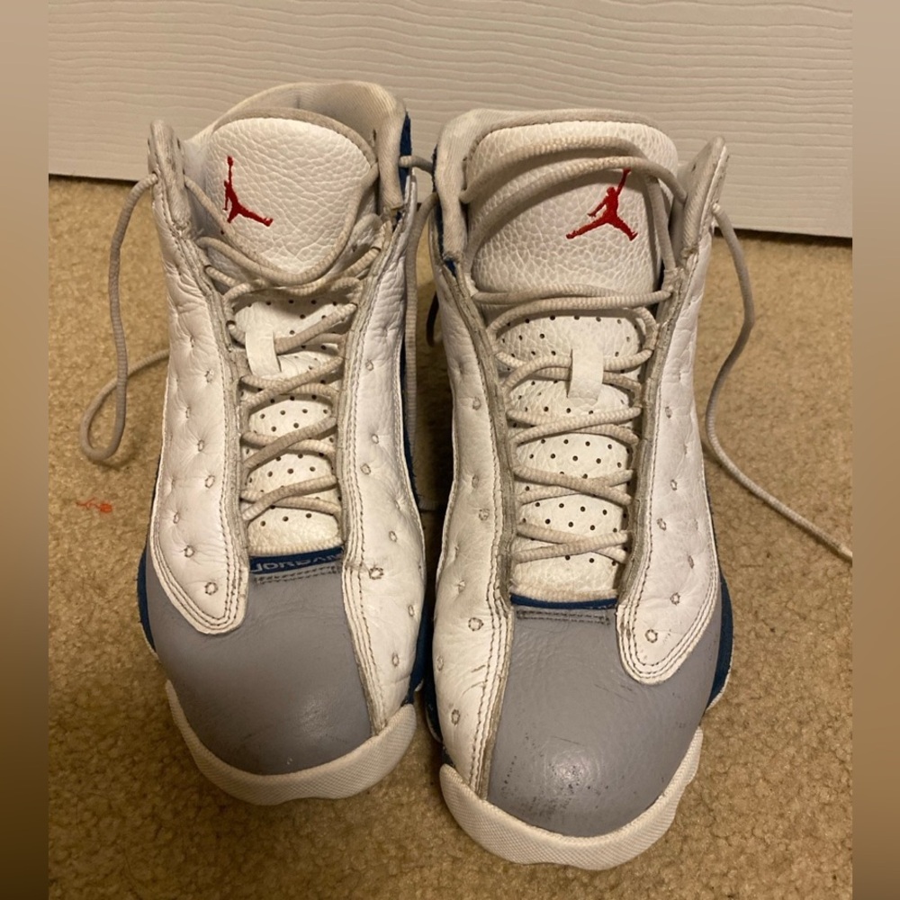 Men’s Air Jordan 13 Retro "French Blue" White Gray Navy 8.5